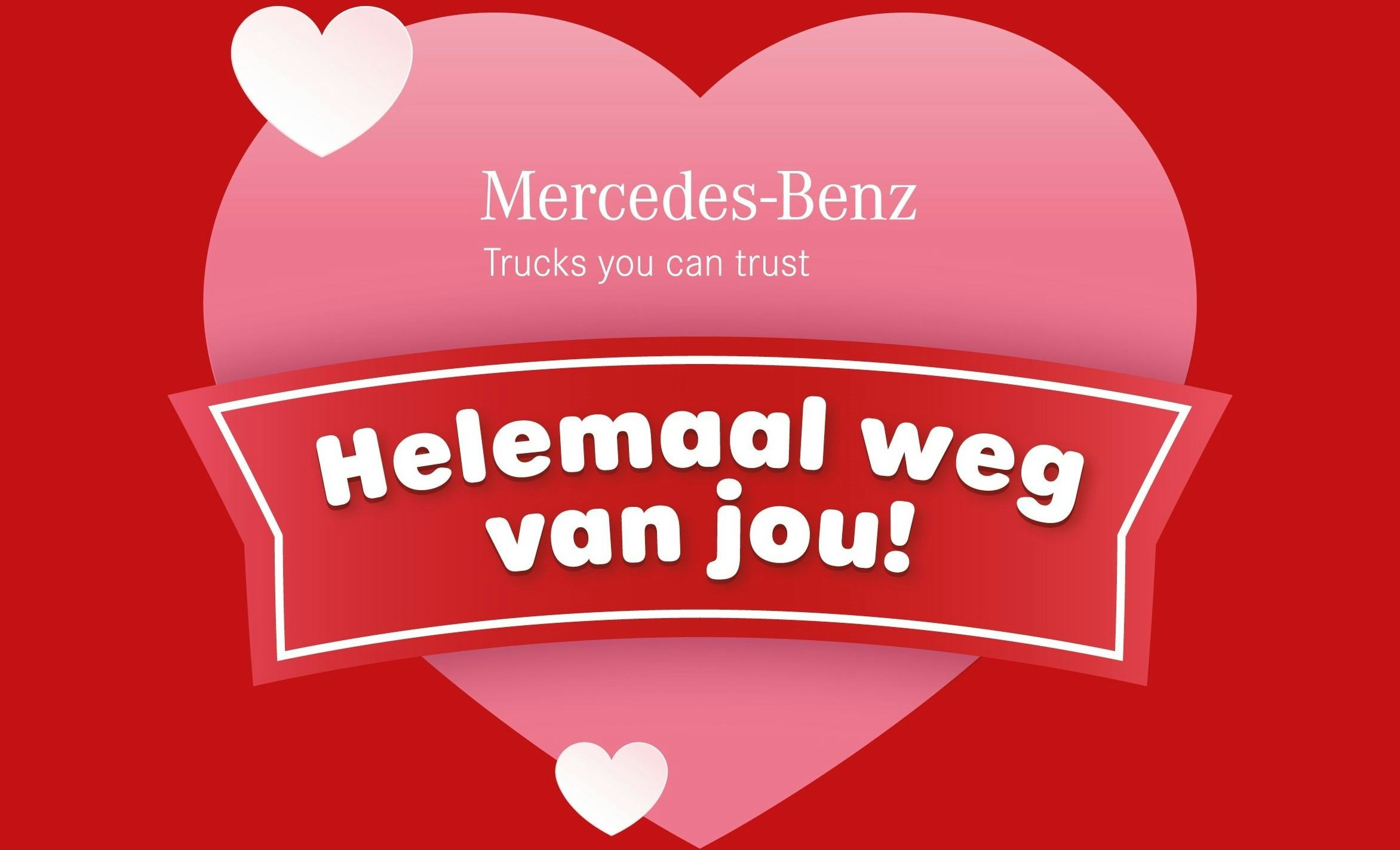 Mercedes-Benz Trucks biedt chauffeurs hulp voor Valentijn
