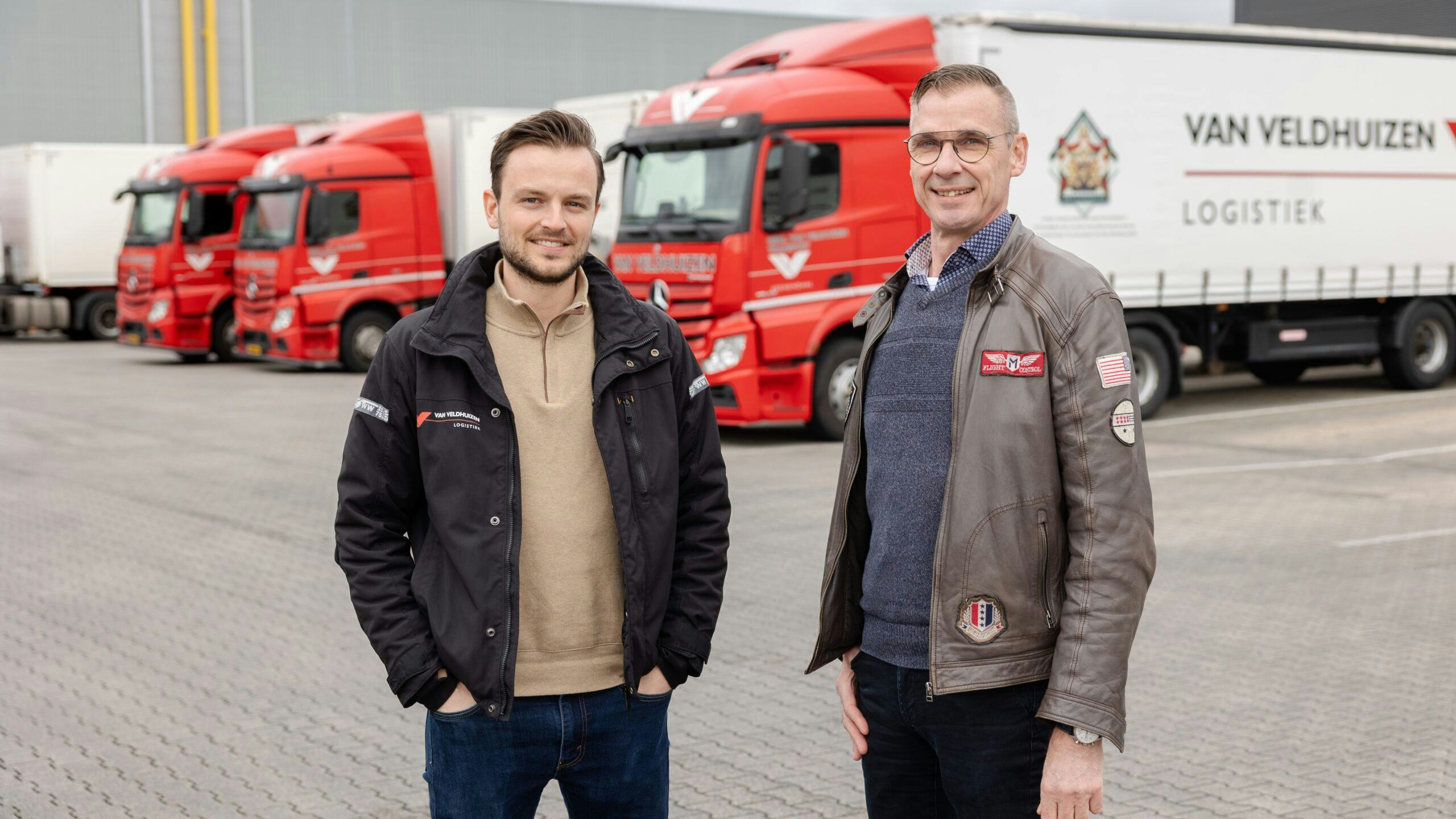Marc van Veldhuizen (Van Veldhuizen Logistiek) en Rolant Kingma (Hoenderdaal Fasteners).