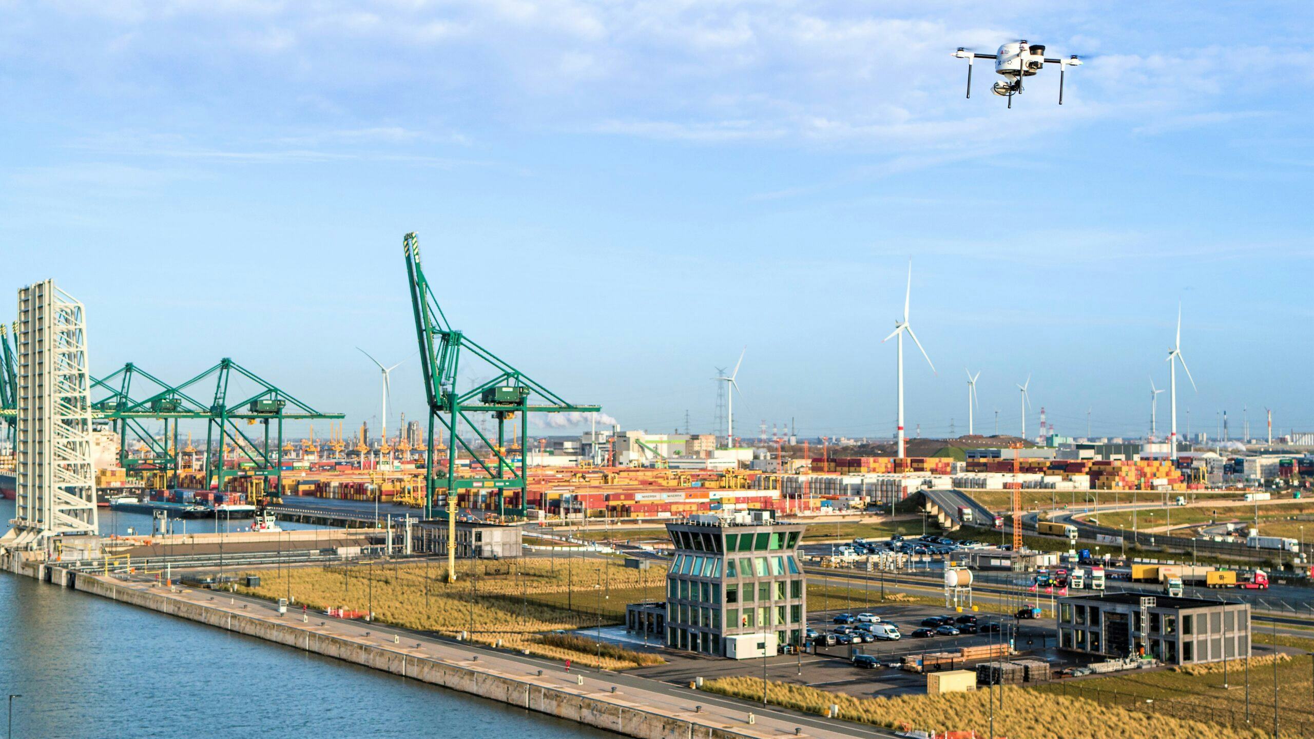 Drones houden oogje in het zeil in Antwerpse haven