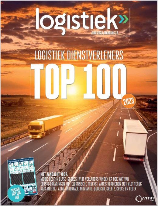 Juni 2023: Top 100 Logistiek Dienstverleners