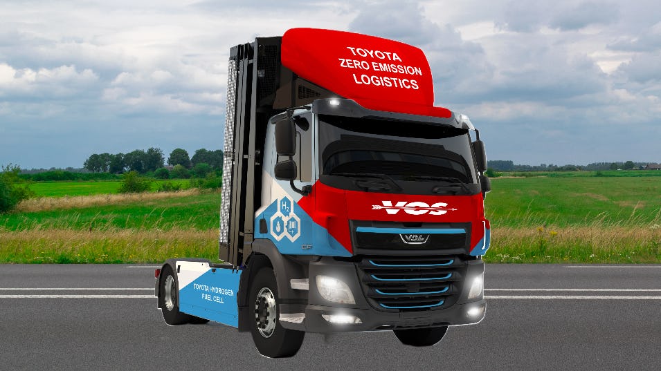 Ook Vos Transport test waterstoftruck van VDL en Toyota