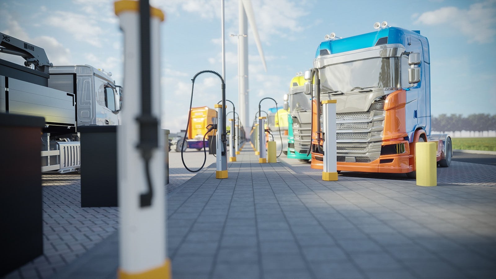 Rijkswaterstaat start onderzoek naar laadpleinen e-trucks