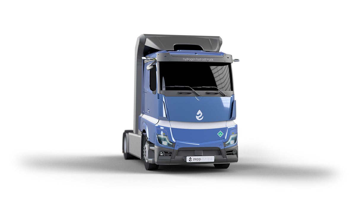 De emissievrije 'Europa' truck van Zepp.solutions