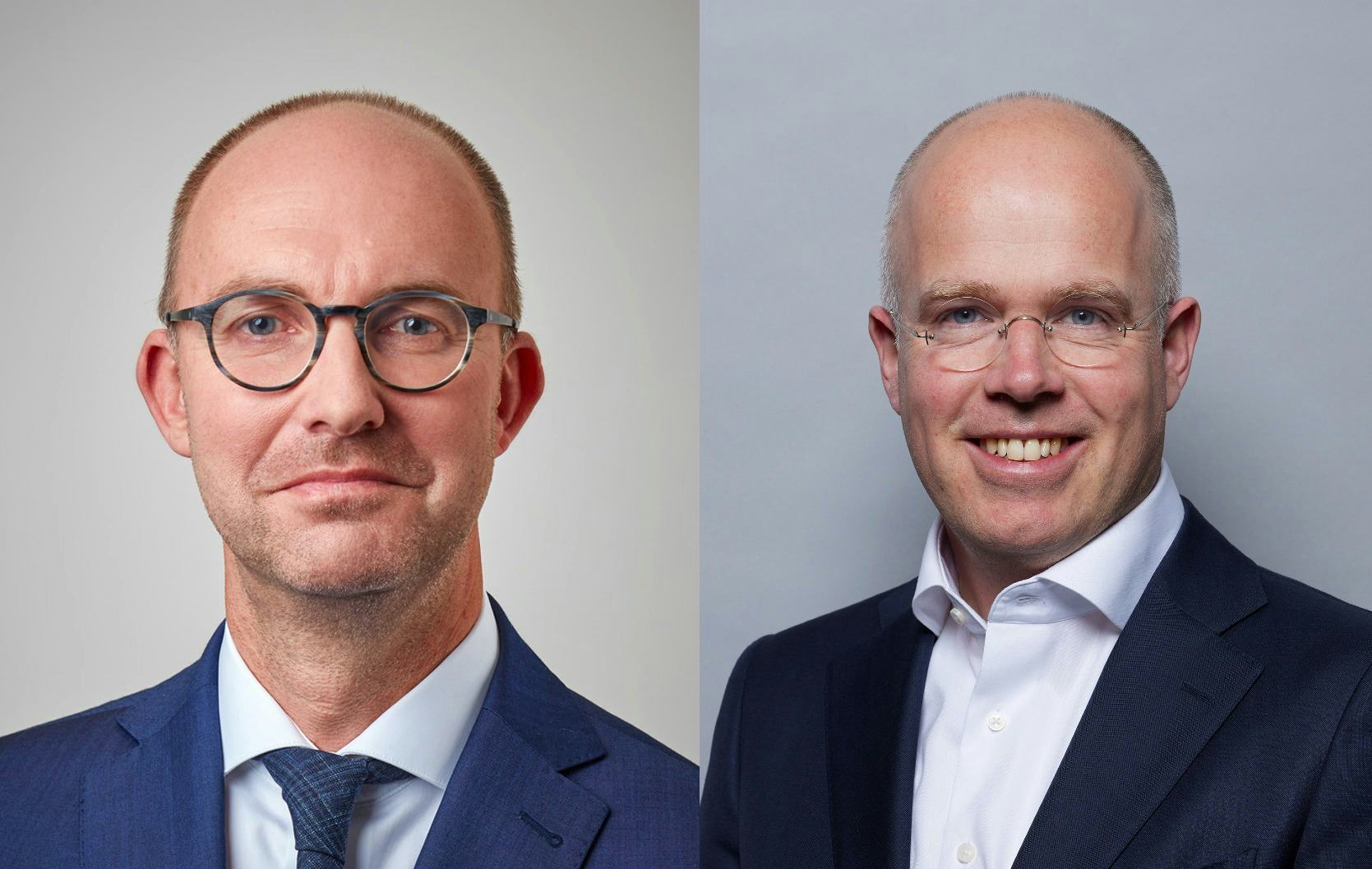 Luc Laurijssens en Willem Veekens (rechts)