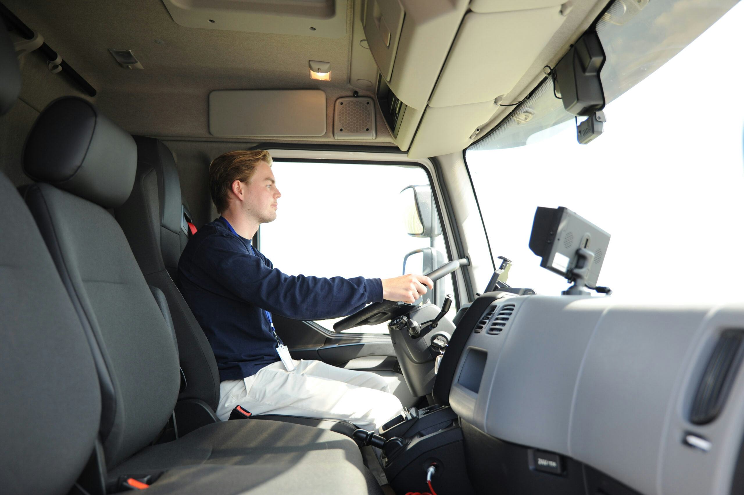 Videotechnologie in vrachtauto’s verbetert de verkeersveiligheid en het rijgedrag.   