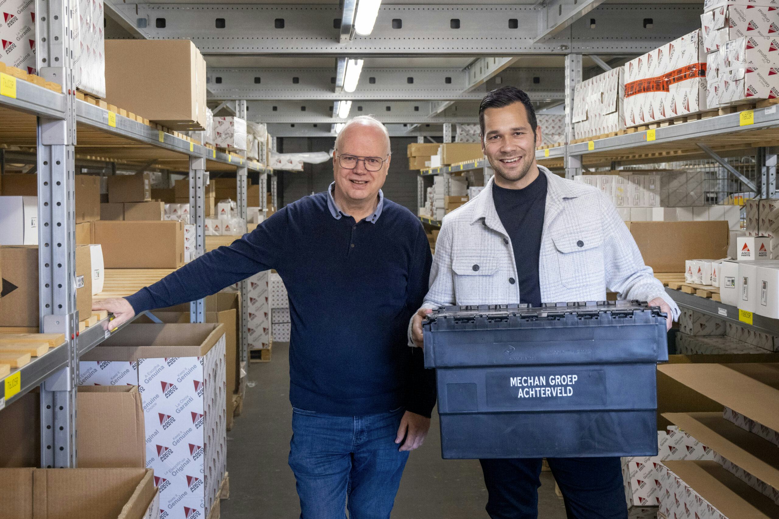 Alfred van Hamersveld (links) en Teun Groot van Mechan Group: “Slim4 maakt ons voorraadbeheer met sprongen efficiënter.”