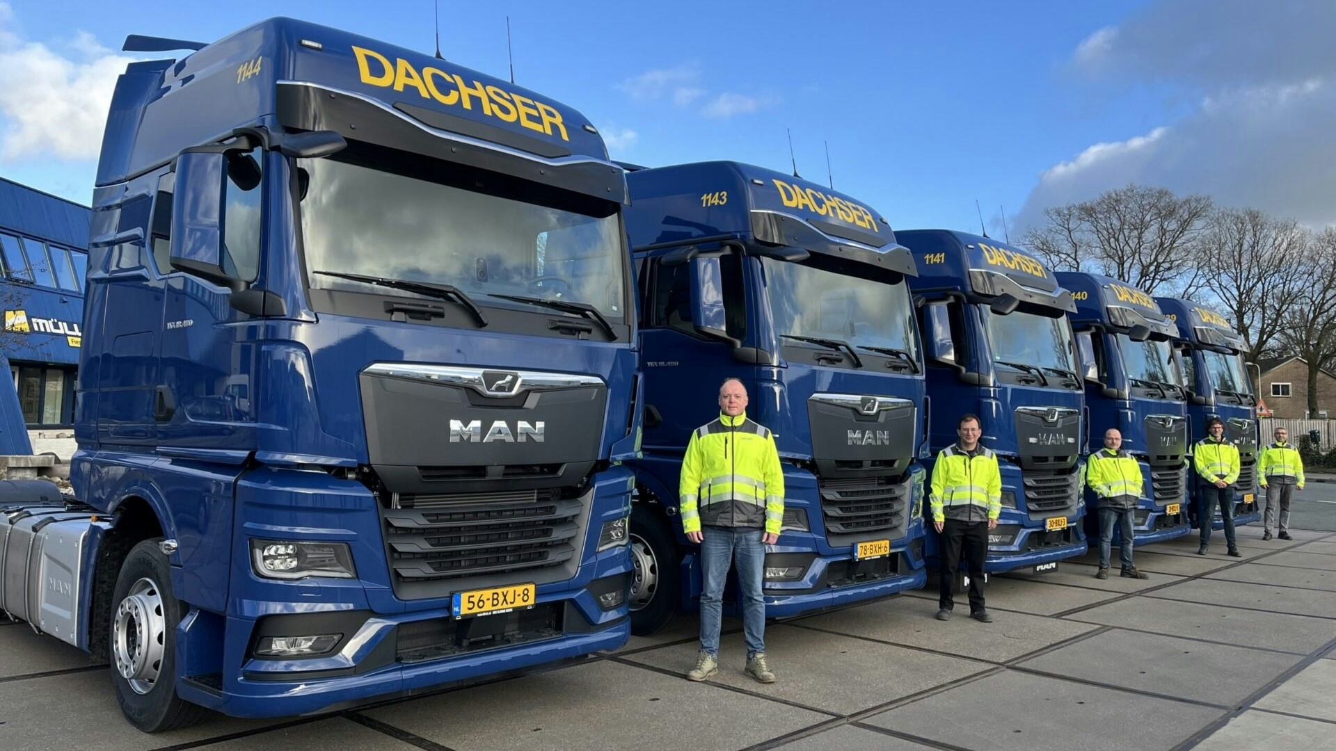 Müller neemt eerste trucks in Dachser-kleuren in gebruik