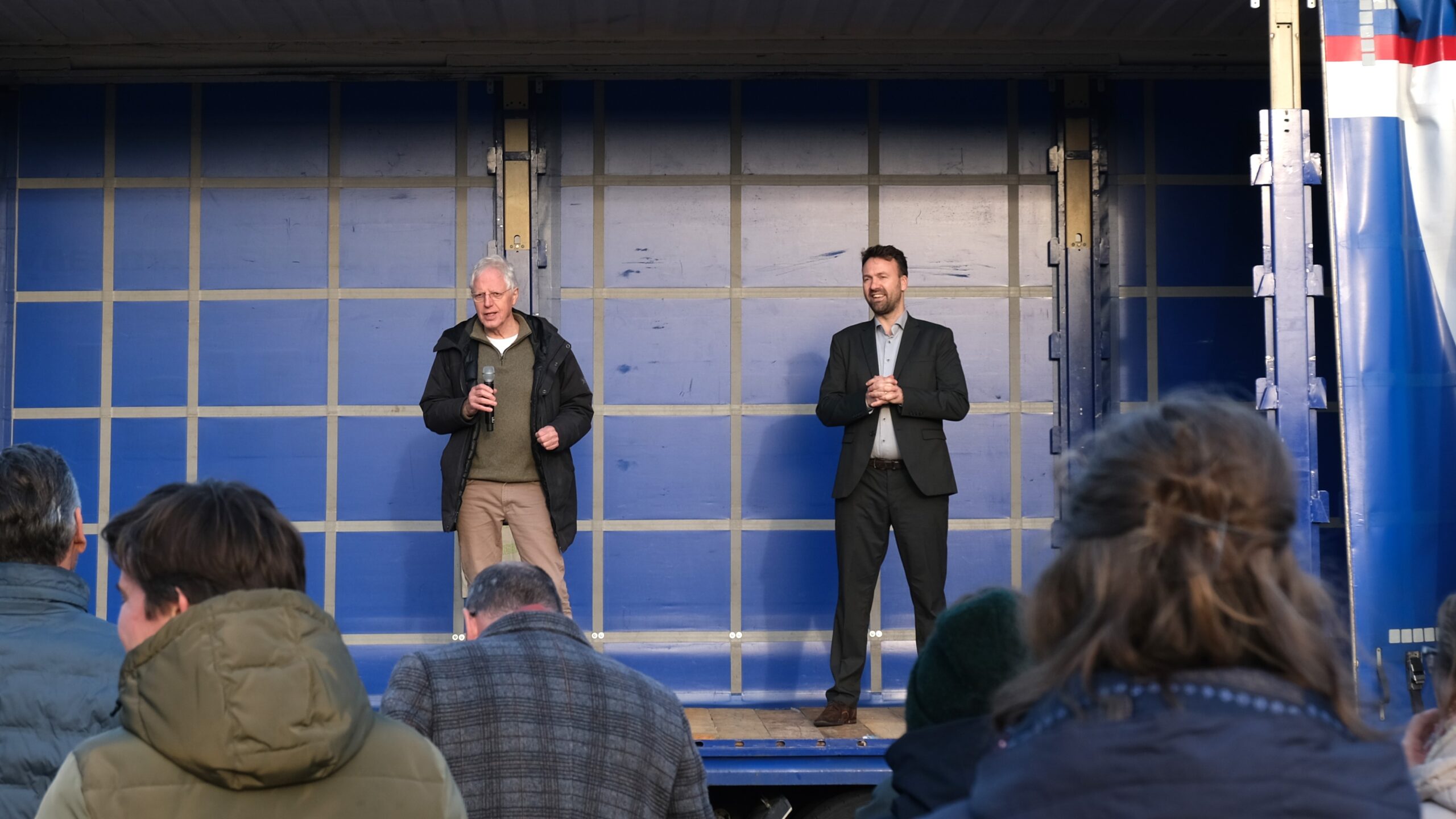 Henk van der Wal (links) en Dirk van der Lee (Lean & Green)