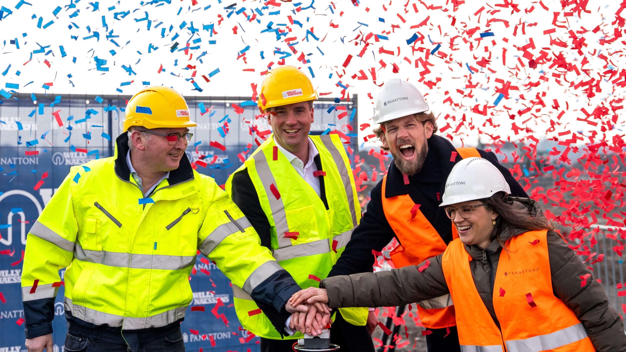 (v.l.n.r.) Jeroen de Bonth, Bram Harmsma, Tim Stoffelen en Melanie Moolman