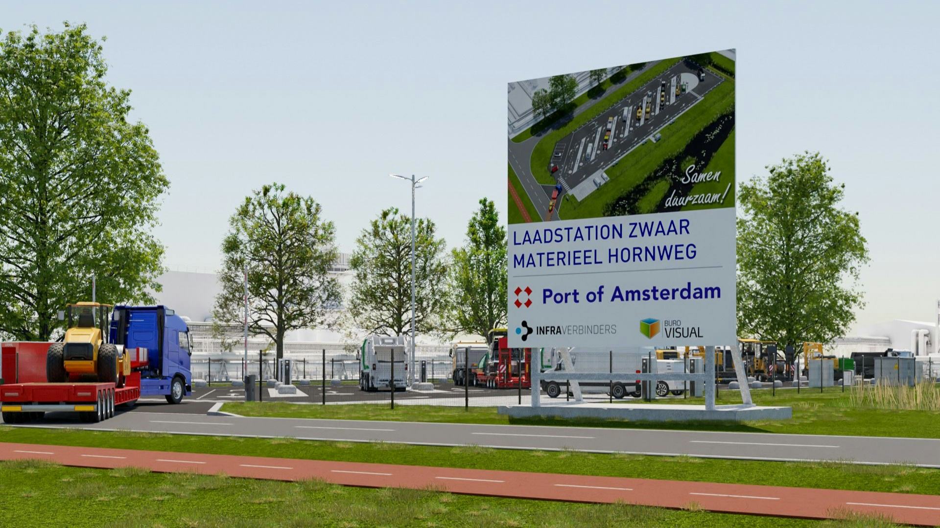 Havenbedrijf Amsterdam realiseert groot openbaar laadplein