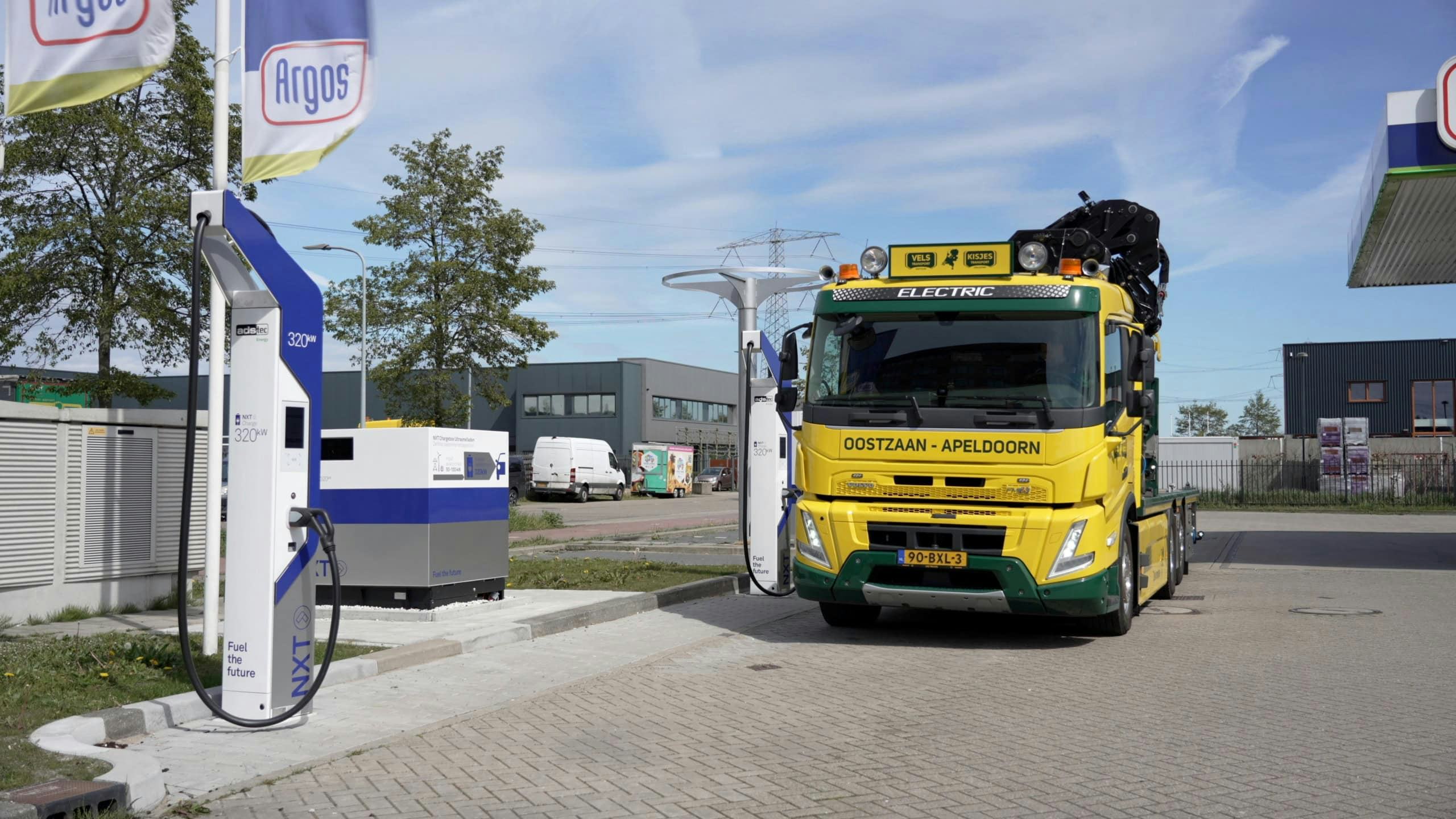 NXT-locatie Oostzaan voortaan geschikt voor opladen e-trucks