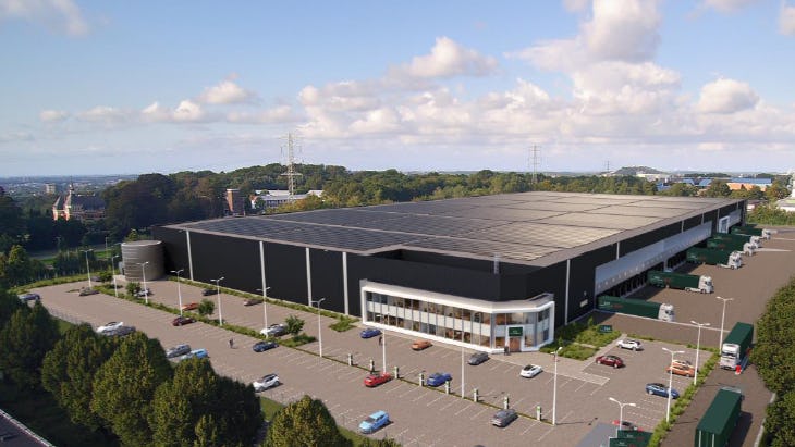 Het door VolkerWessels gebouwde pand van B&R Logistics in Heerlen is één van de door Segro overgekochte centra.