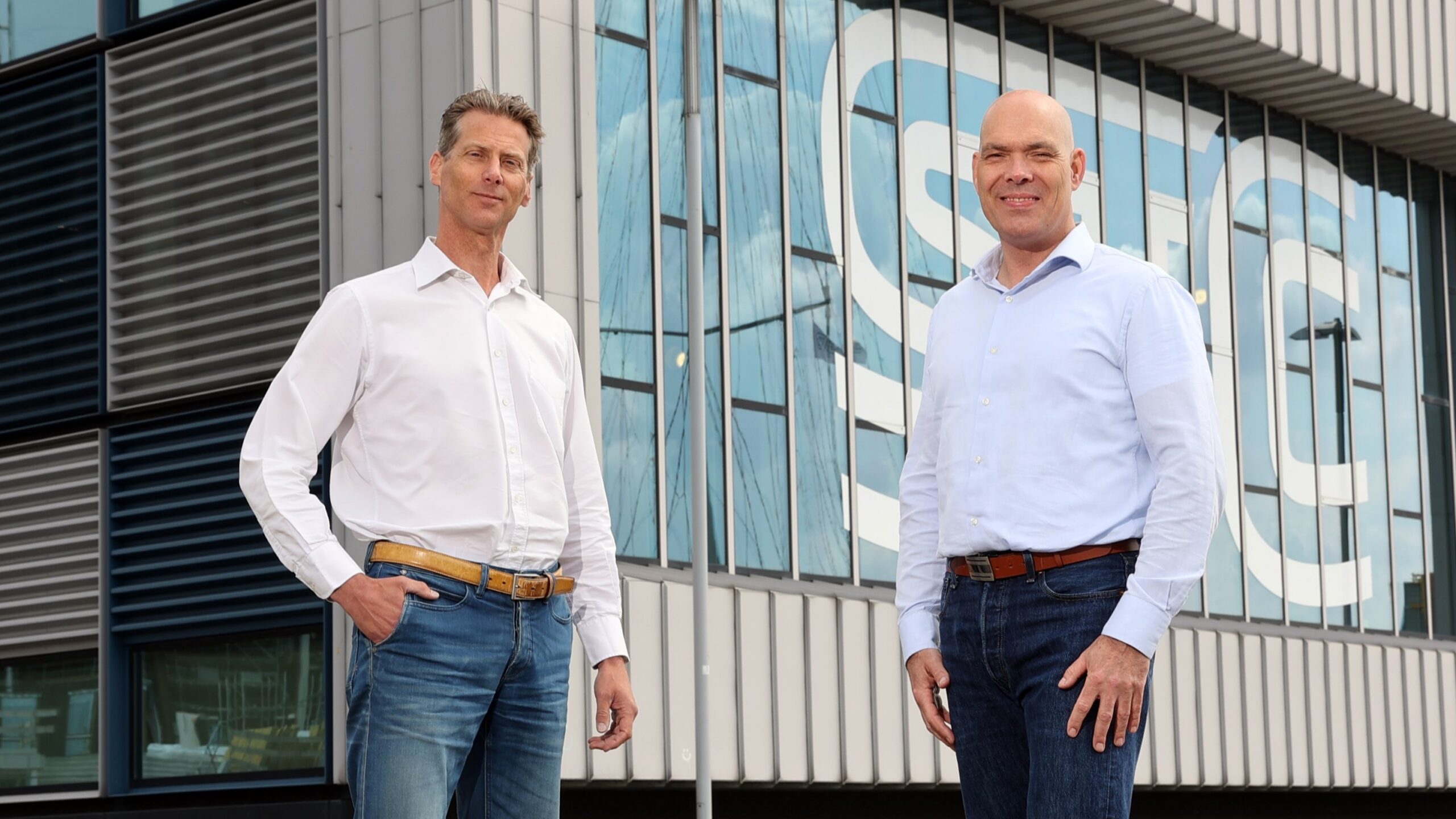 Wijnand Paauwe en Alexander de Vries van Hogeschool Rotterdam. Foto: Dennis Wisse