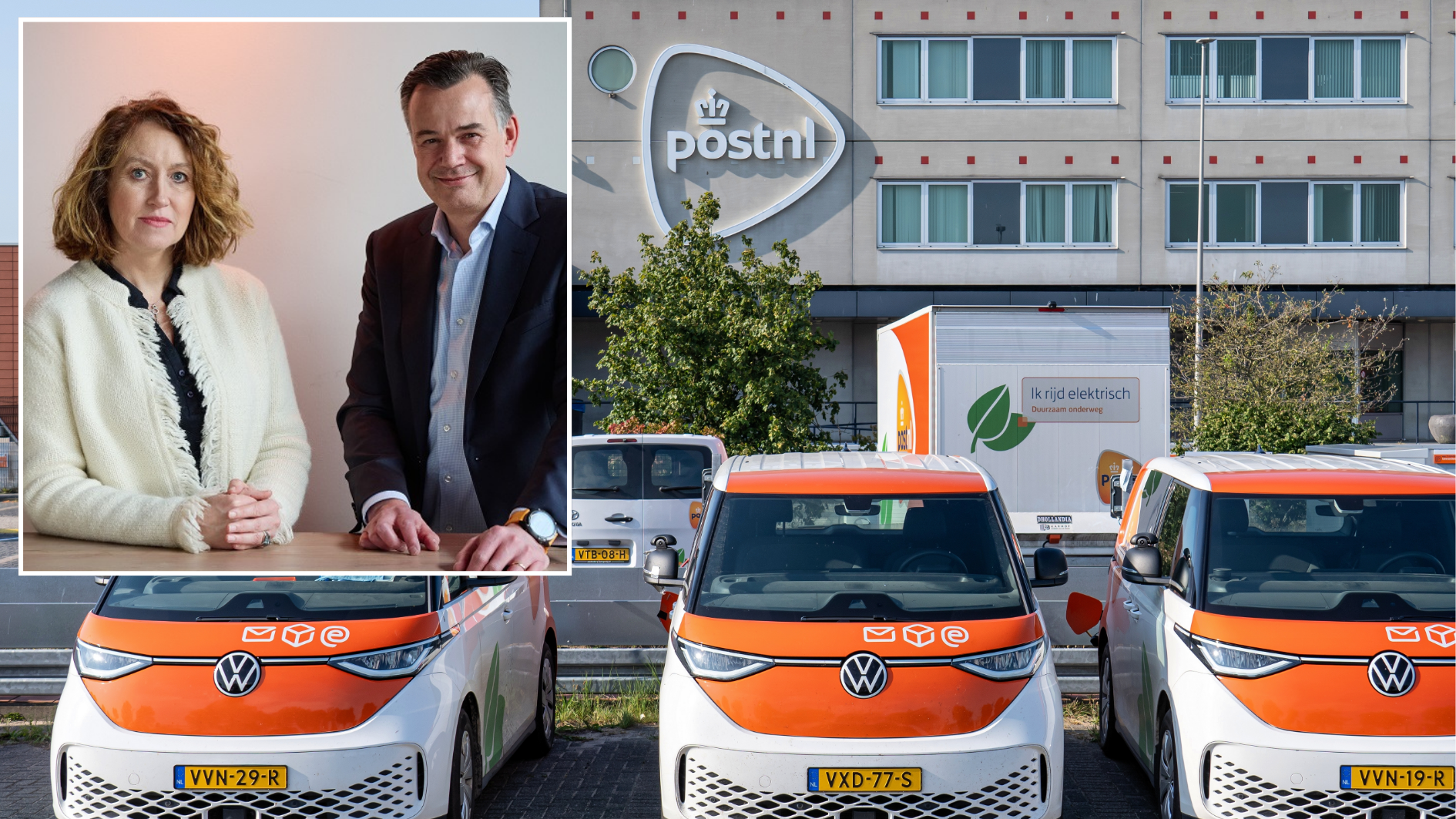 Herna Verhagen en Pim Berendsen van PostNL