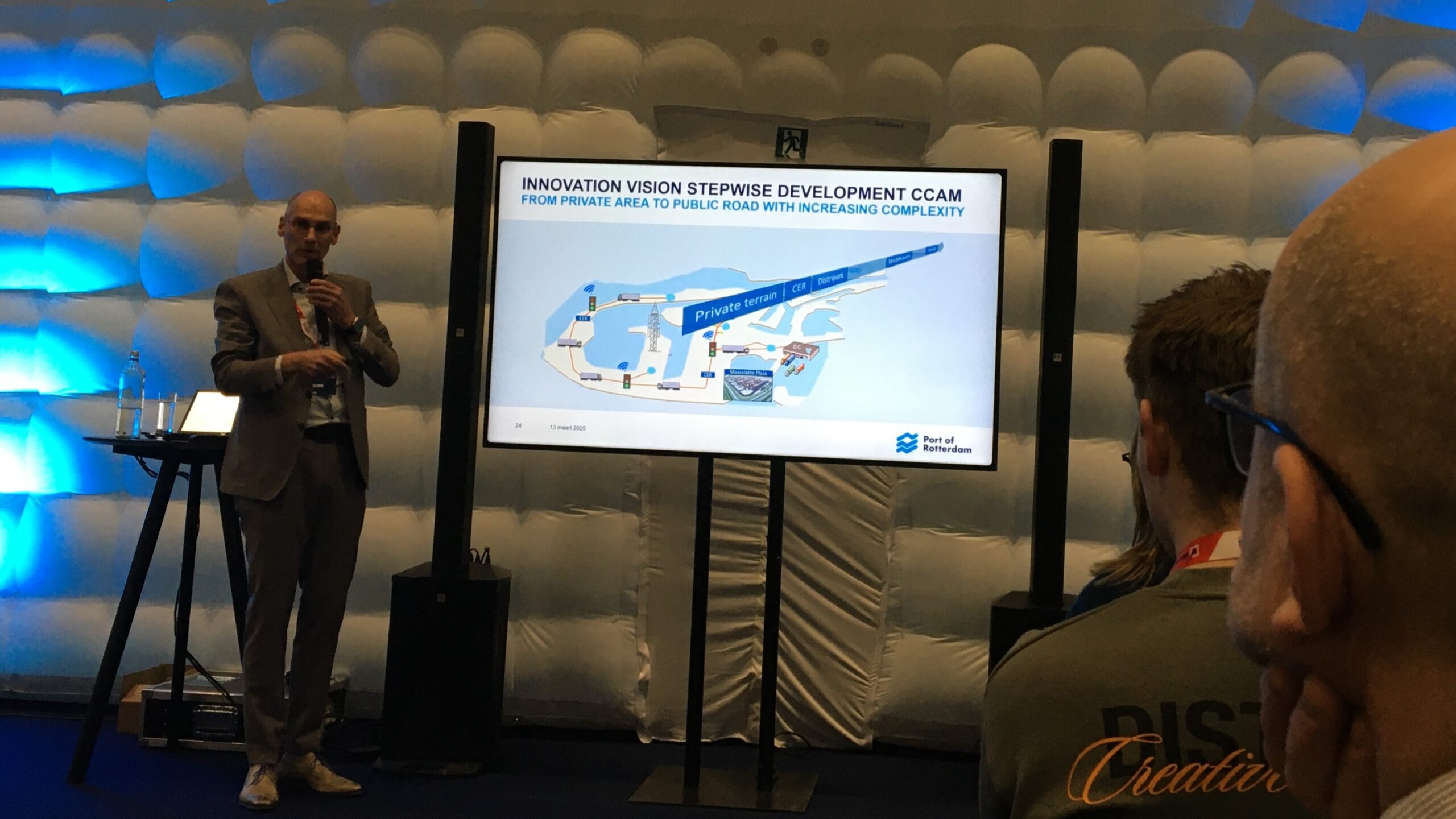 Bob Dodemont tijdens Multimodaal Transport Expo 2025.