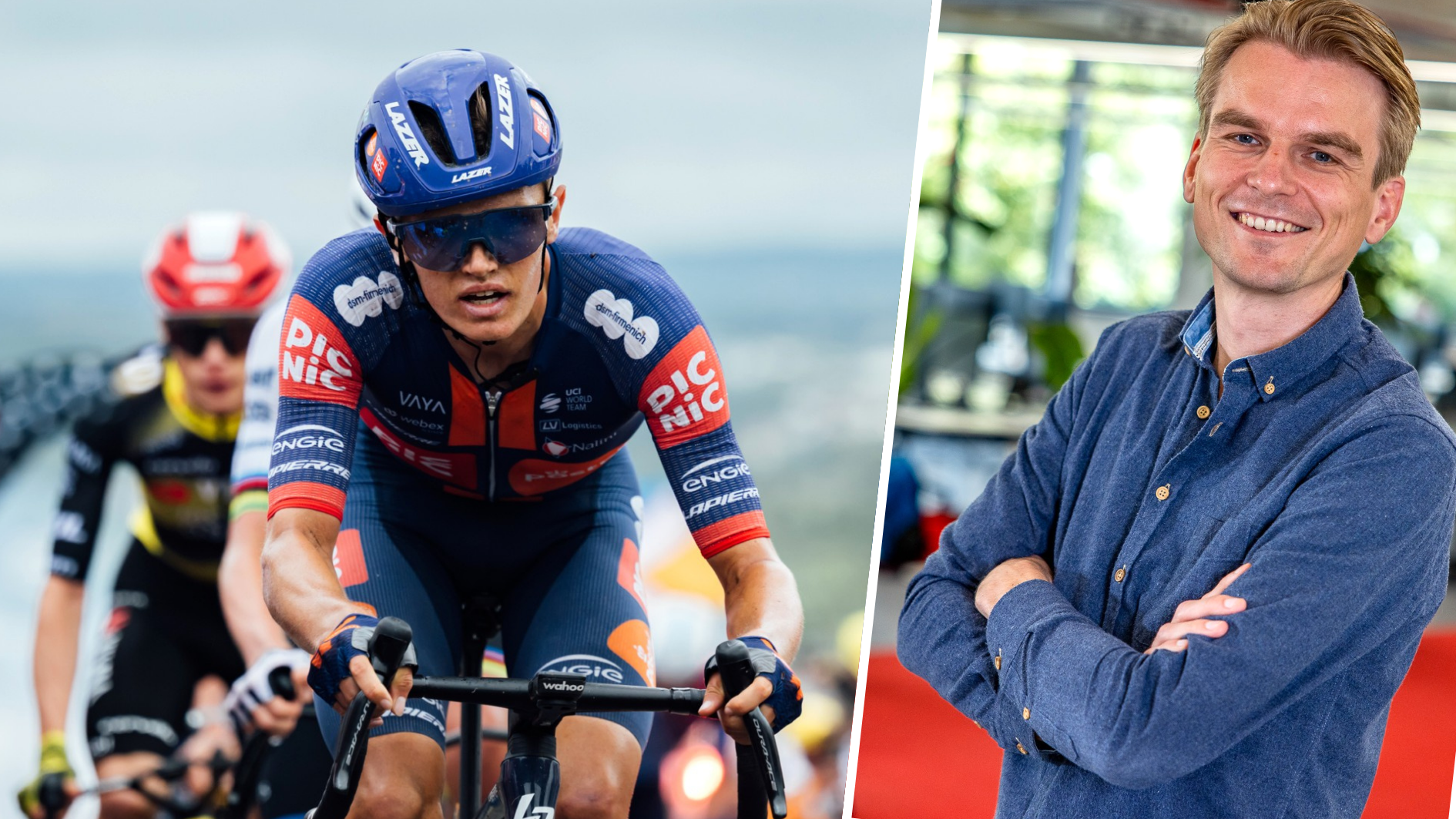 Oscar Onley (foto: Chris Auld) en Roland Schoonbeek