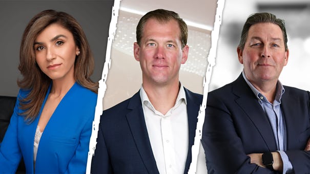 De drie sprekers op het webinar, vlnr. Hendarin Mouselli, Erik Slaaf en Martin van Dijk.