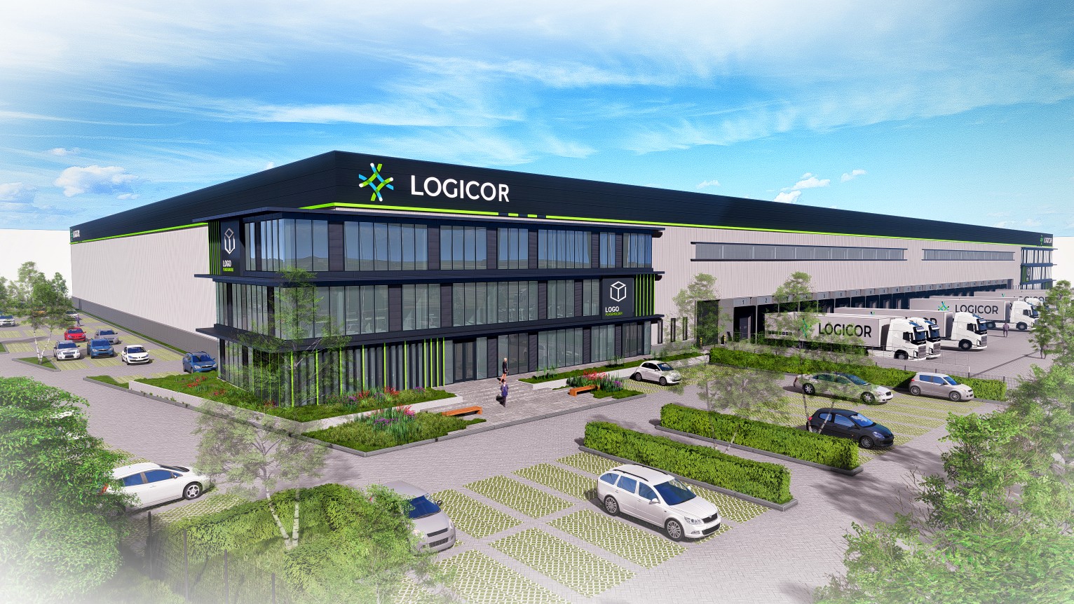 Artist impression distributiecentrum Ambachtstraat 40–42 in Venray / Foto: Logicor