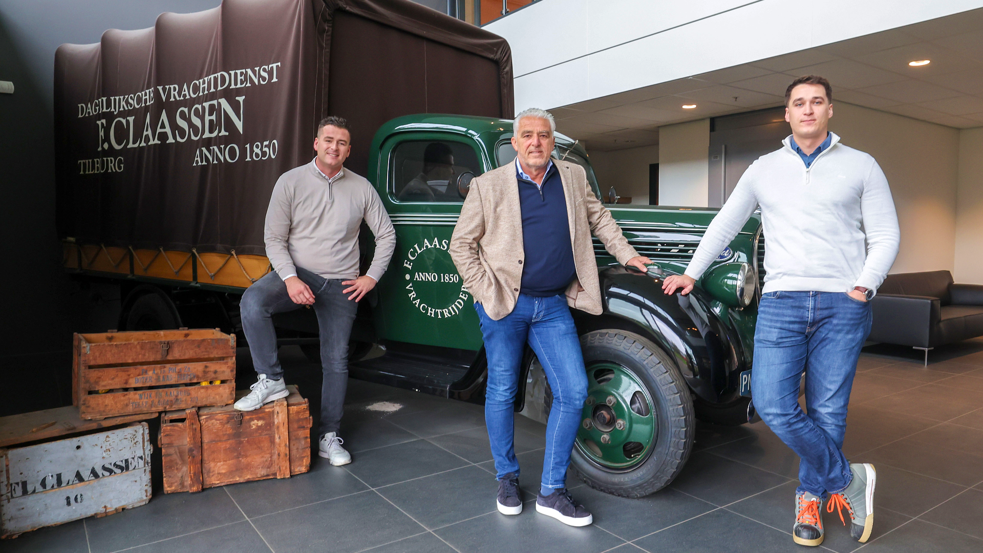 Huib, Florent en Bram Claassen / Foto's: Bert Janssen