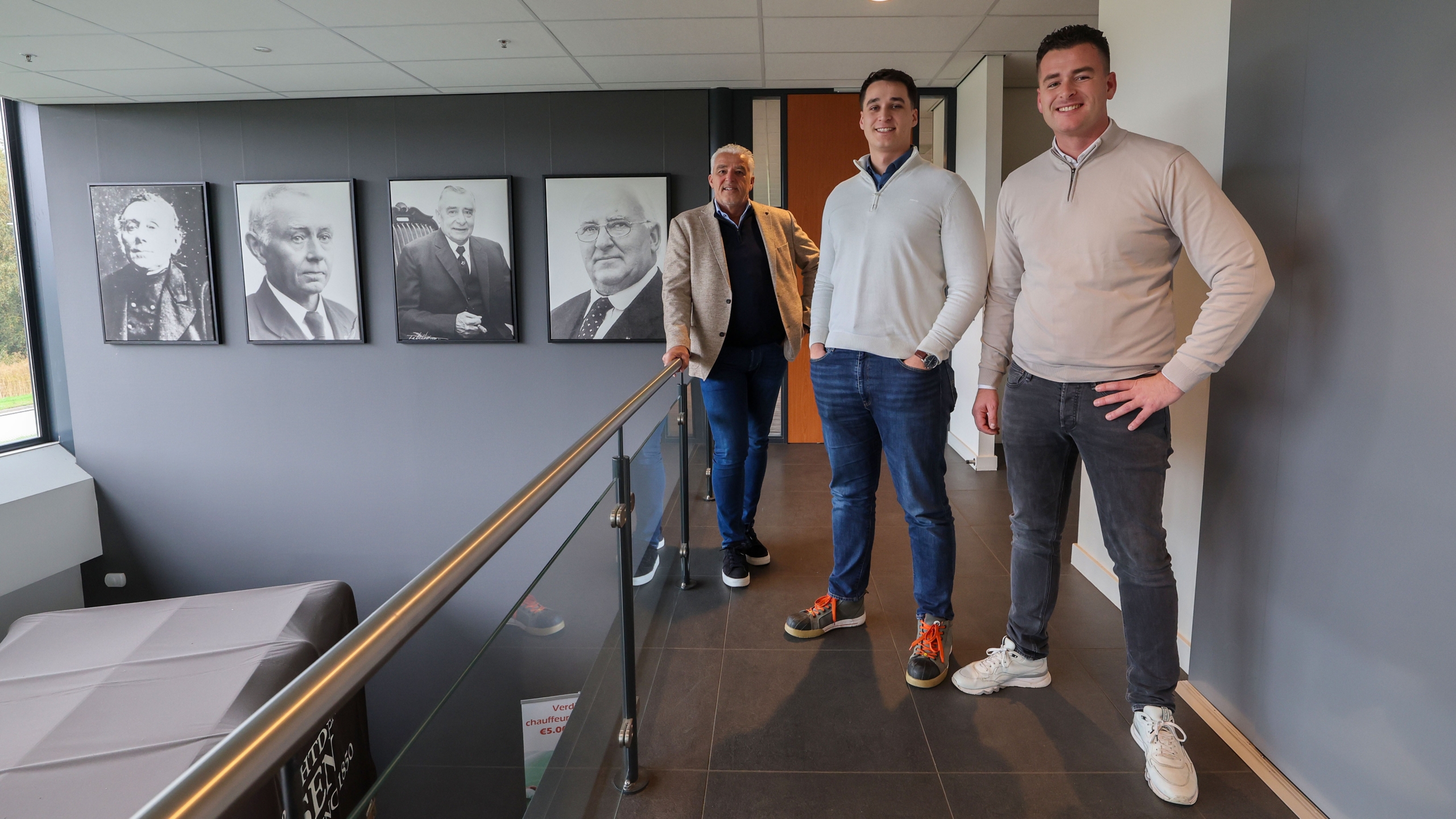 Vader Florent en zoons Bram en Huib Claassen / Foto's: Bert Janssen Foto: Bert Jansen