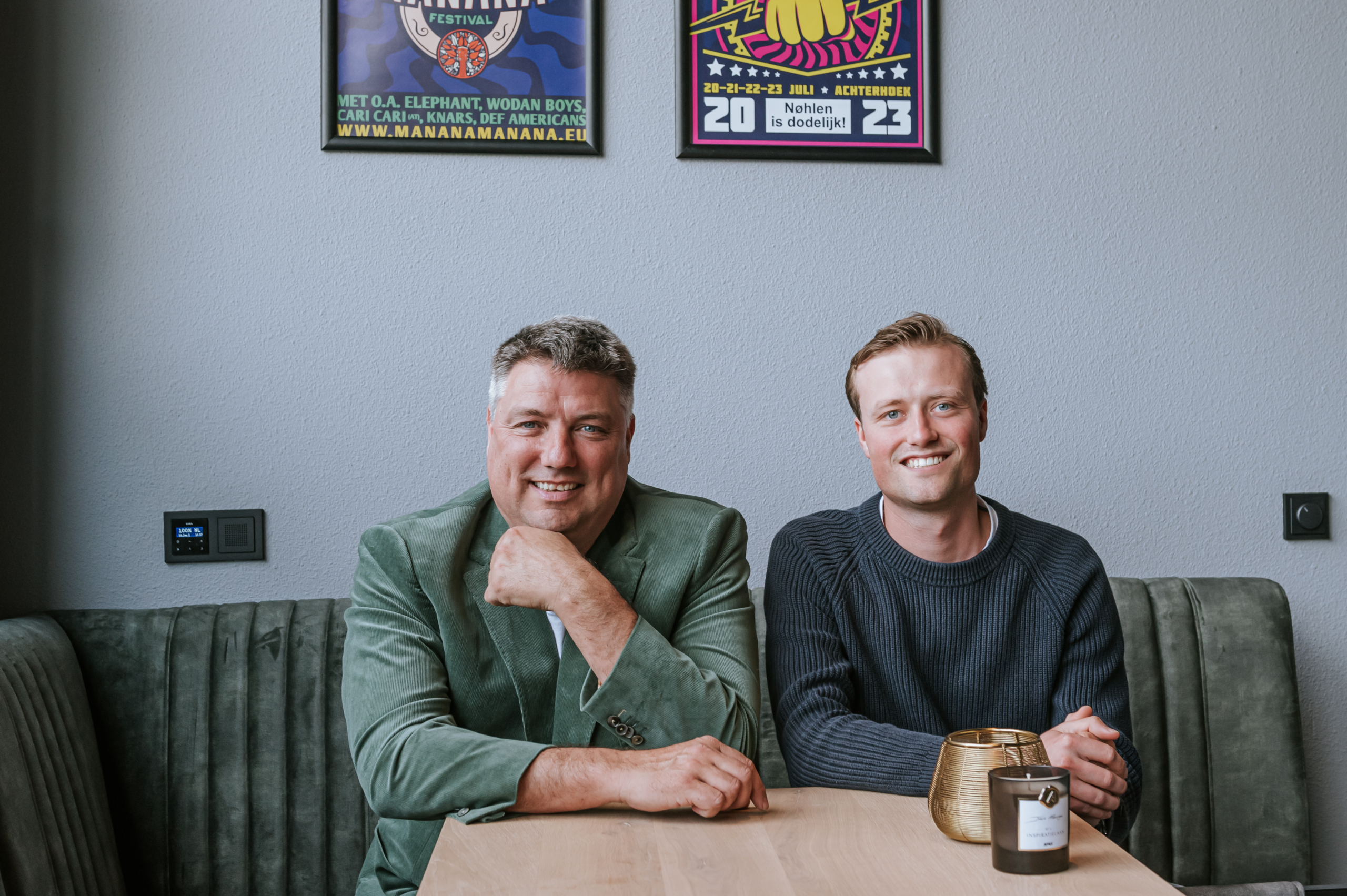 Hans Kroesen (links) en Robert Hengeveld (rechts). 