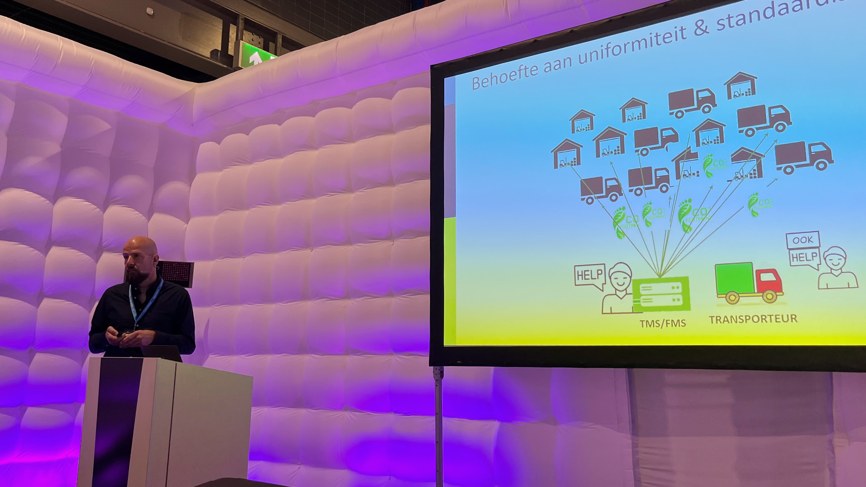 Ruud Arts (BDI/Topsector Logistiek) op vakbeurs ICT&Logistiek