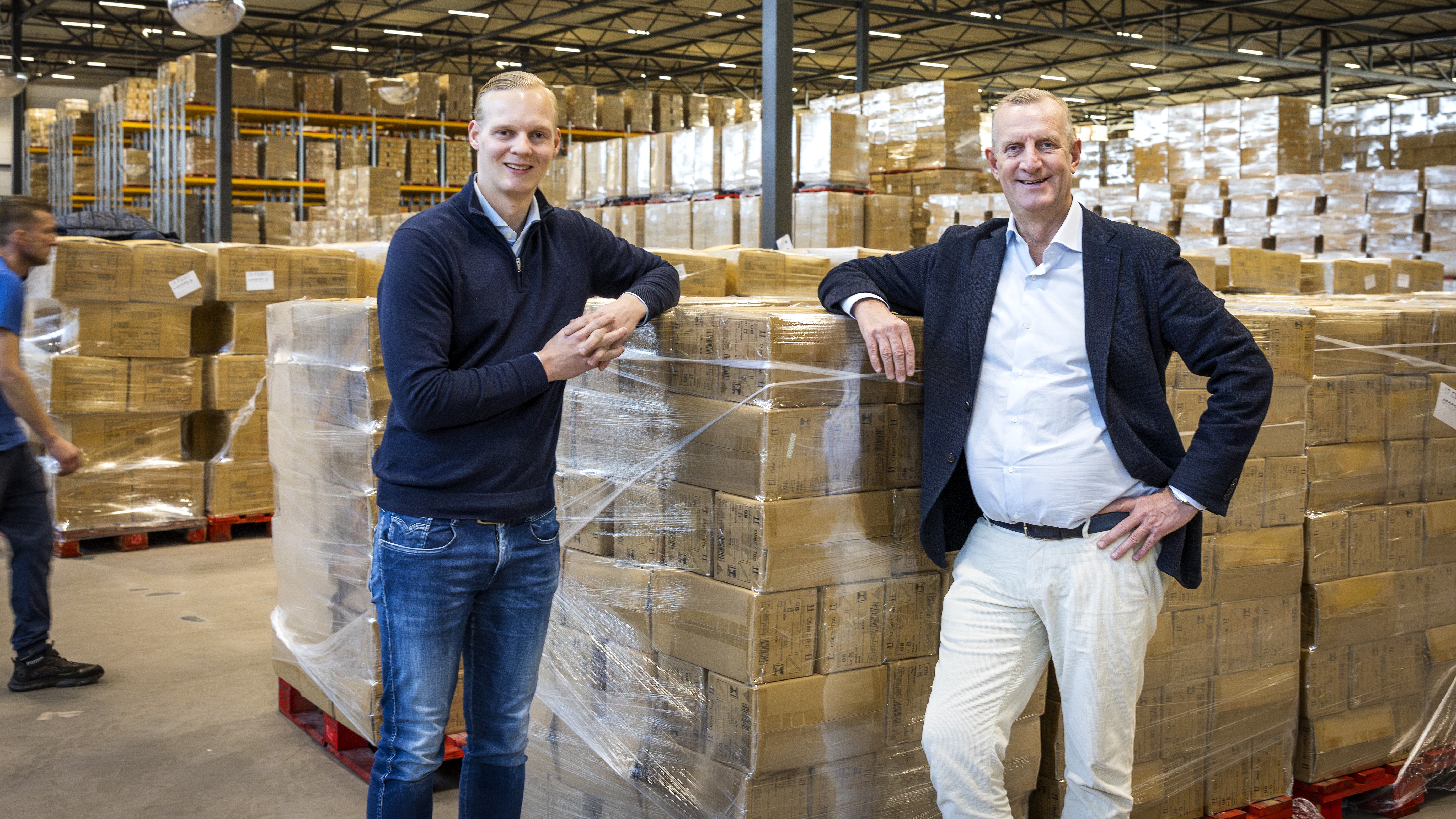 Albert van Ommen (r) en zijn zoon Jesse (l). Foto: Dennis Wisse