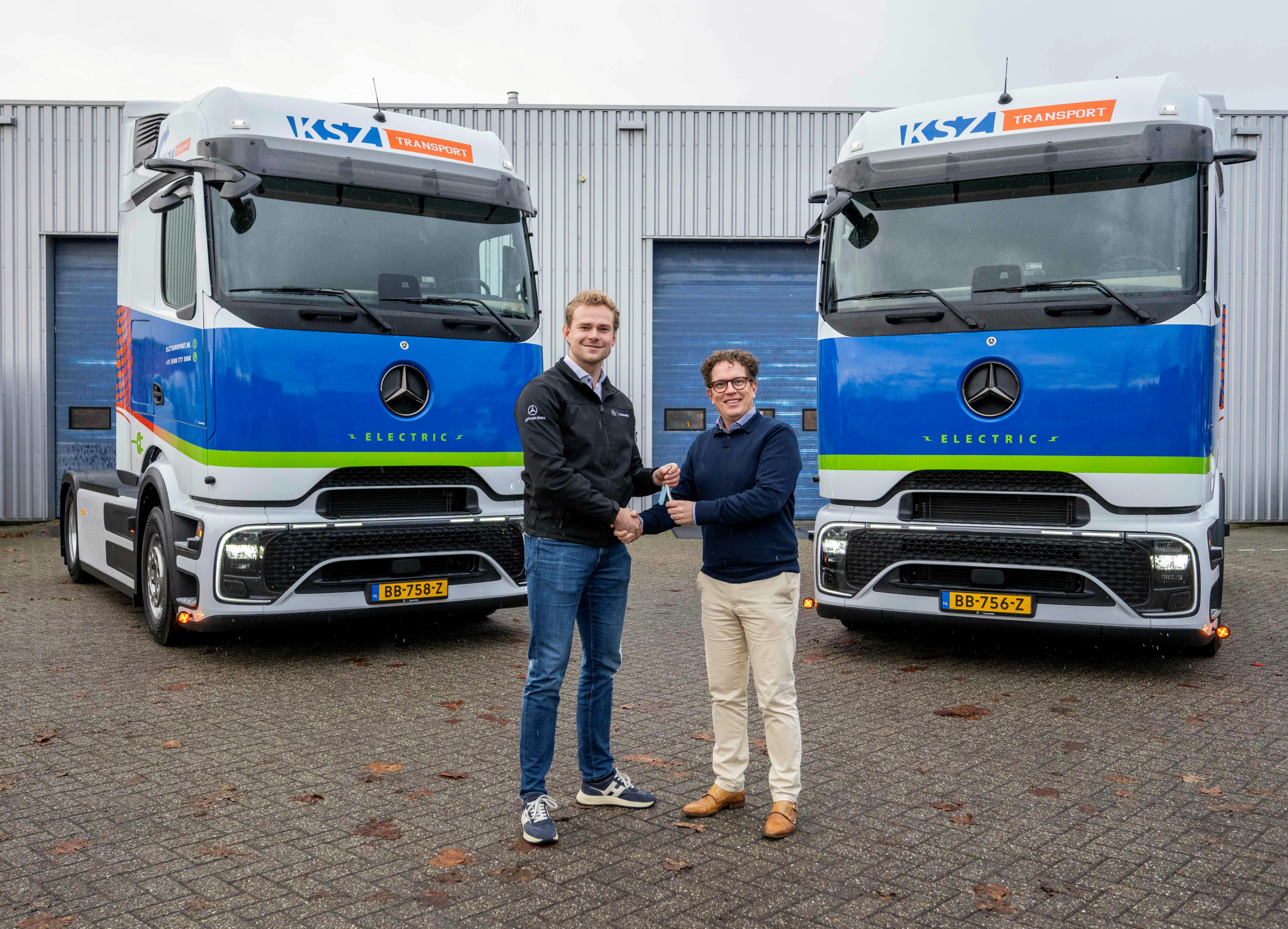 Richard Valkenburg (rechts): 'Met eigen laadinfrastructuur bepalen wij dat ritme zelf.'