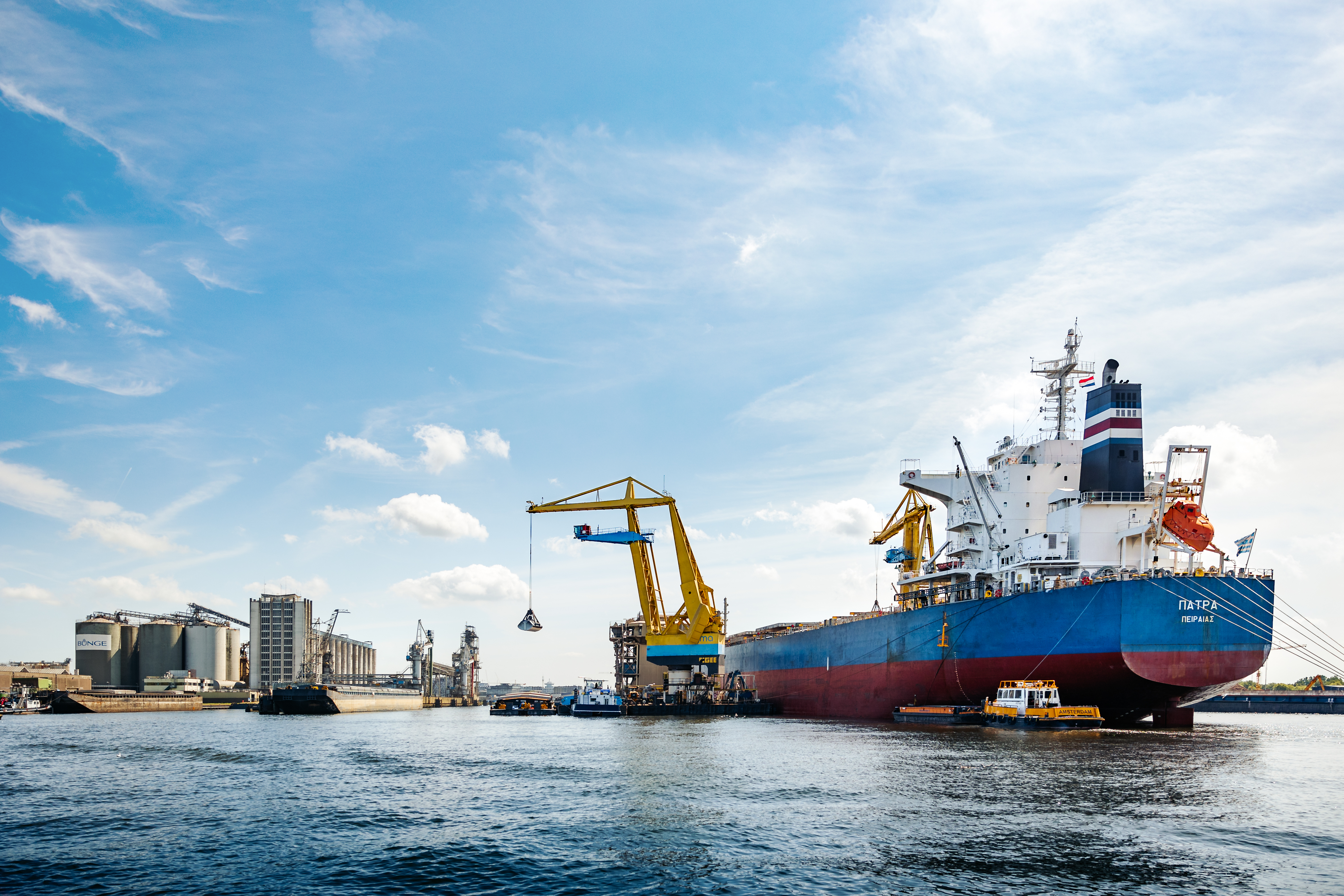 De haven van Amsterdam. Foto Port of Amsterdam