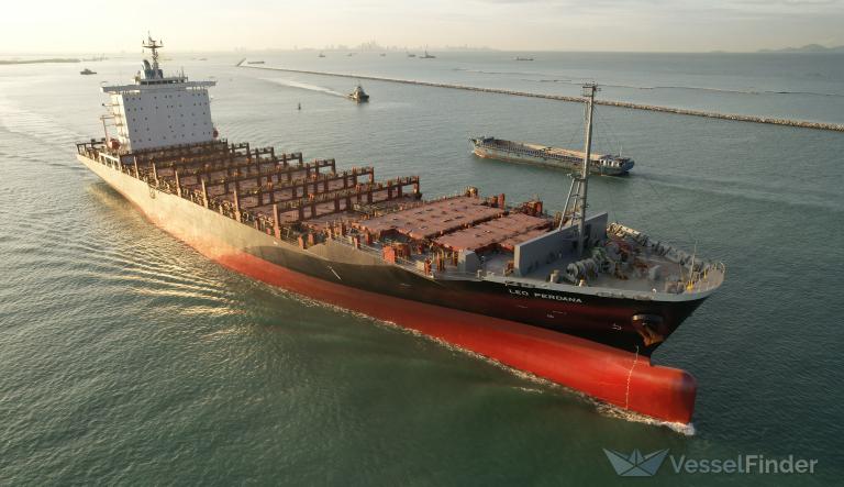 Archieffoto van de SS Leo, het schip voer nog wel door de Straat van Hormuz. Foto Vesselfinder