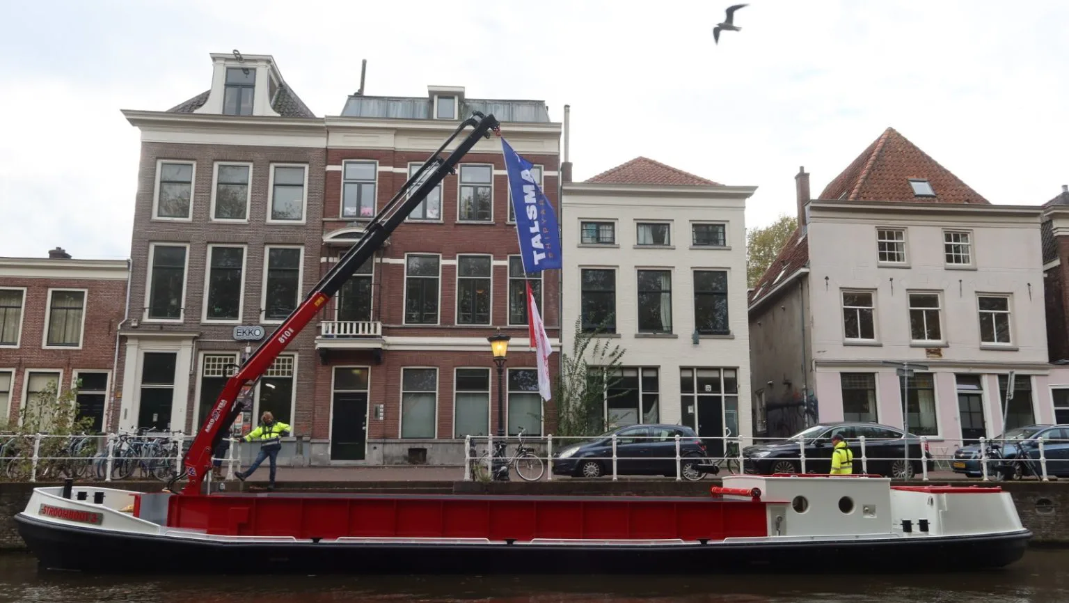 De stroomboot in de Weerdsluis in Utrecht. Foto: Gemeente Utrecht