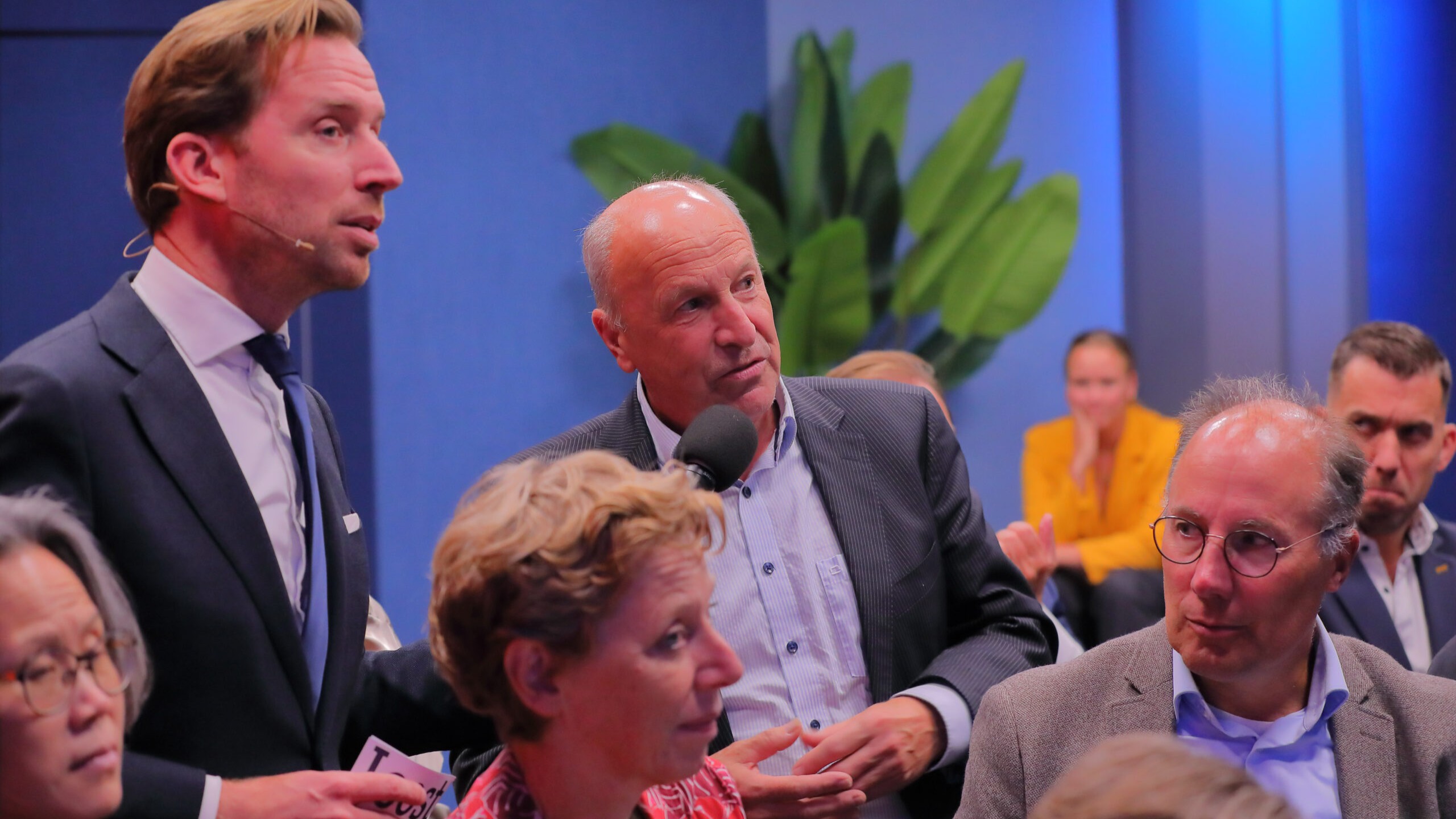 Raymond Cools tijdens het Verkiezingsdebat van Logistiek.nl en TLN (oktober 2025). Foto: Wilmar Dik