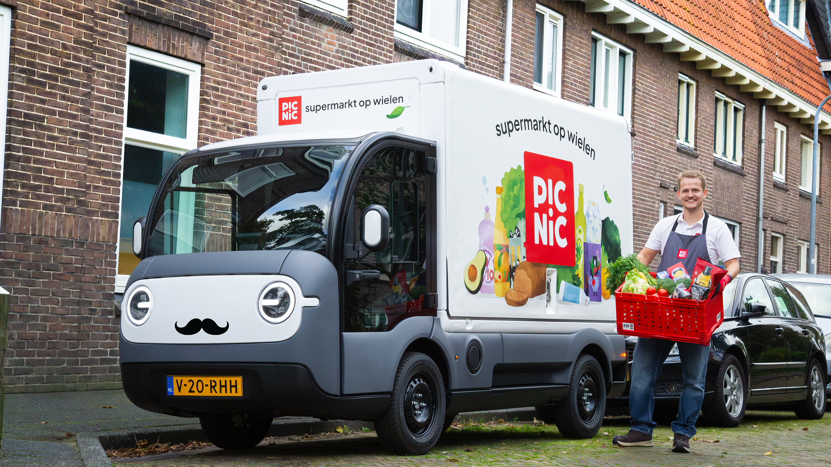 Het nieuwe bezorgwagentje van Picnic. Foto: Picnic