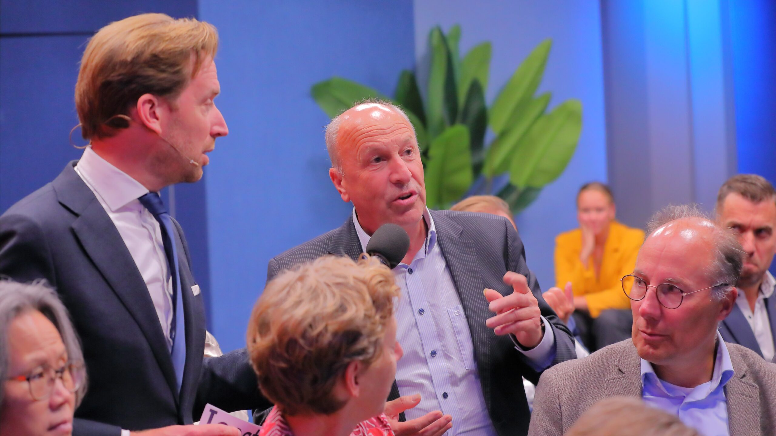 Raymond Cools tijdens het Verkiezingsdebat van Logistiek.nl en TLN (oktober 2025). Foto: Wilmar Dik